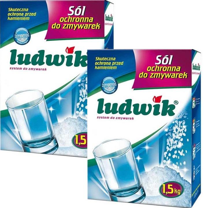 Muối rửa bát Ludwik chuyên dùng cho máy rửa chén( muối làm mềm nước Ludwik hộp 1,5kg)