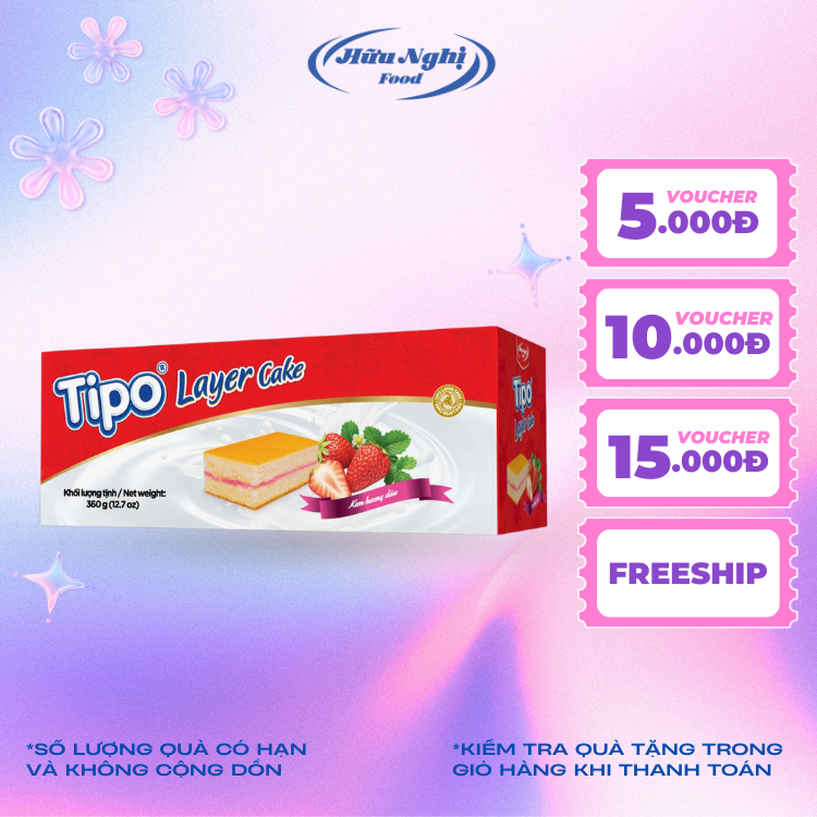 Tipo Strawberry Layer Cake 360g