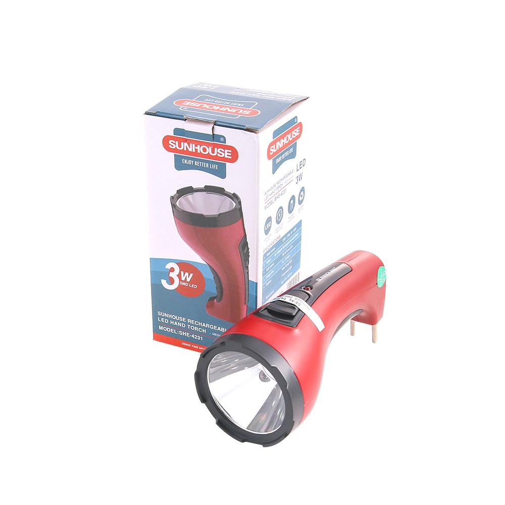 Đèn pin cầm tay SUNHOUSE – cỡ trung SHE-4231