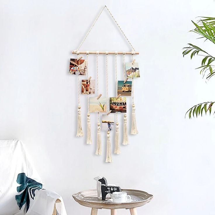 Dây treo ảnh 50x90cm kèm kẹp gỗ cao cấp nhà thoáng
