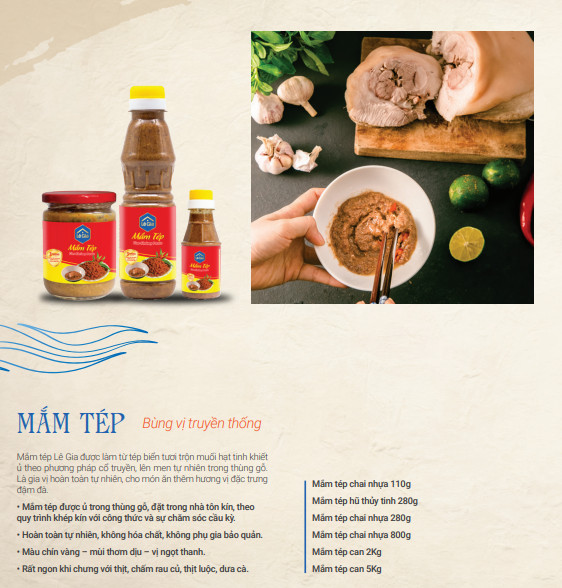 Mắm Tép - Lê Gia hũ thủy tinh 280ml