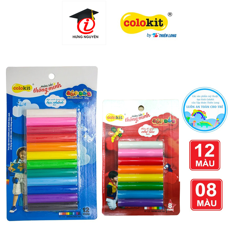 Sắp nặn Thiên Long 8 - 12 màu MC-C03, MC-C04
