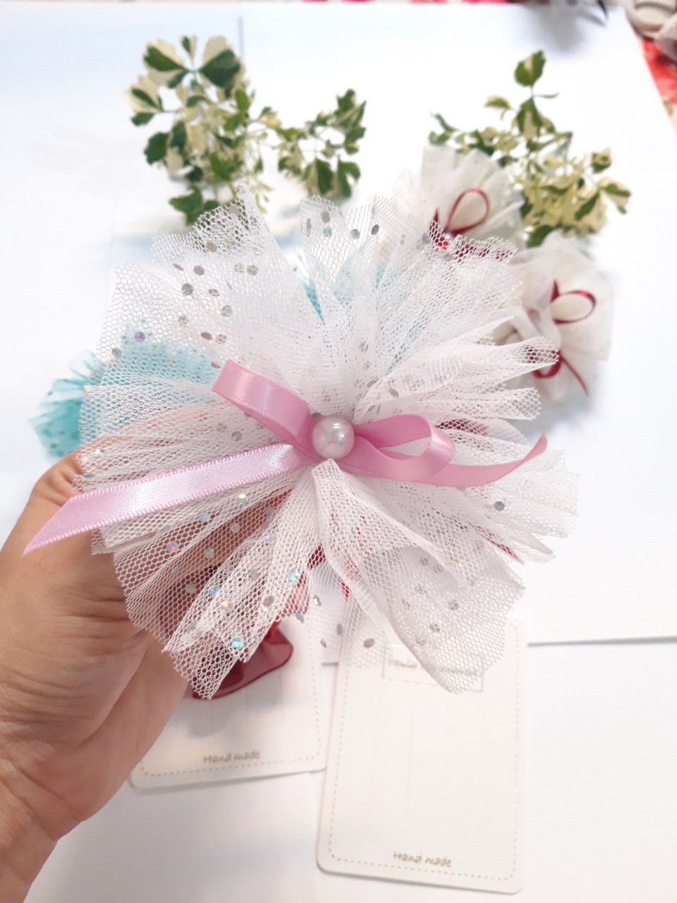 set 2 cái kẹp/ cột tóc cho Bé( hình thật)