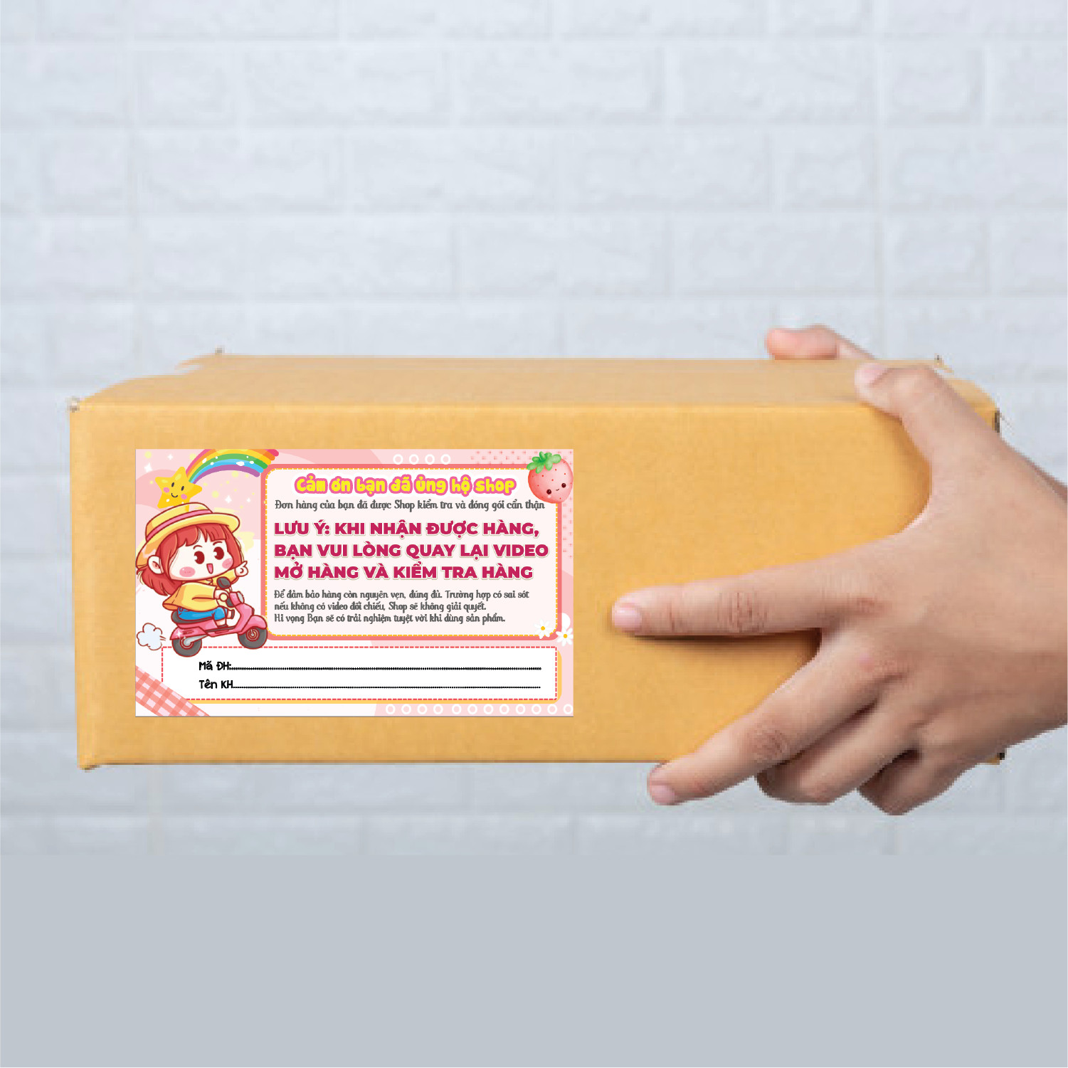 combo 100 Tem dán cảm ơn shipper, NHÃN CÁM ƠN SHIPPER-MẪU 9