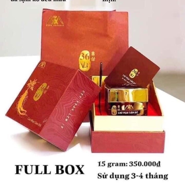 [HCM]Cao mụn sâm đỏ -  hộp full 15g