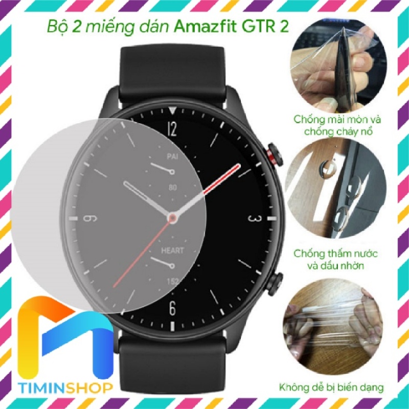 [2 miếng] Dán đồng hồ Amazfit GTR 2/ GTR 2e - chống trầy xước trong suốt