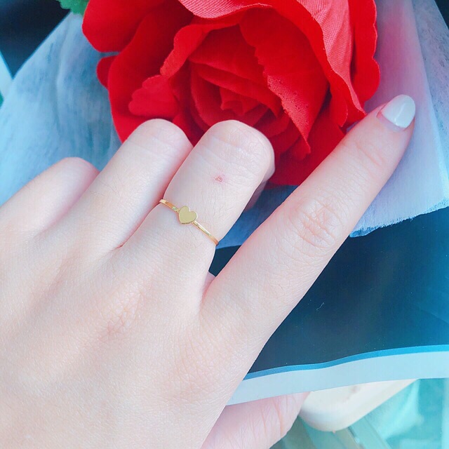 Nhẫn tim vàng tây