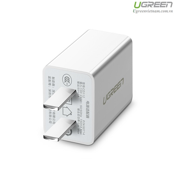 Củ sạc 1 cổng USB(5V/1A)  Ugreen 50714 cao cấp
