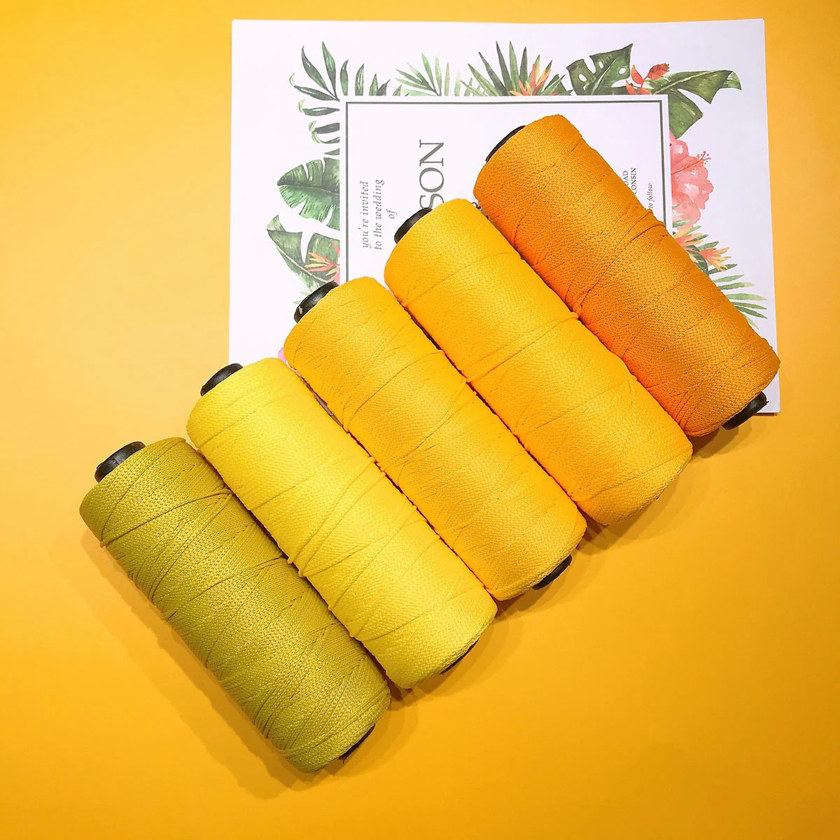 Sợi dệt trơn 2mm Craft Yarn - Màu mới 78 màu
