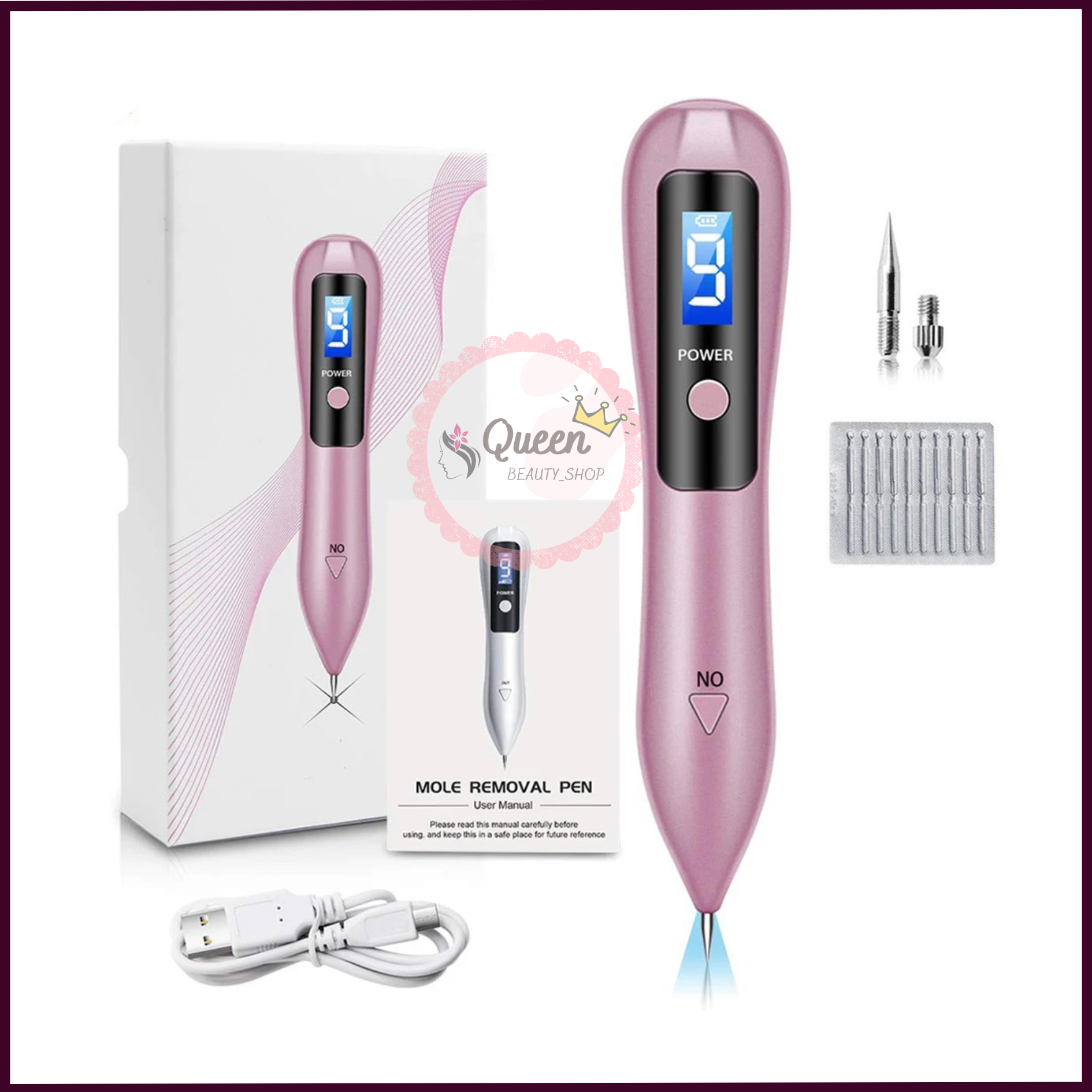 Máy đốt nốt ruồi Mini | Bút đốt nốt ruồi 9 cấp độ dùng trong Spa &TMV
