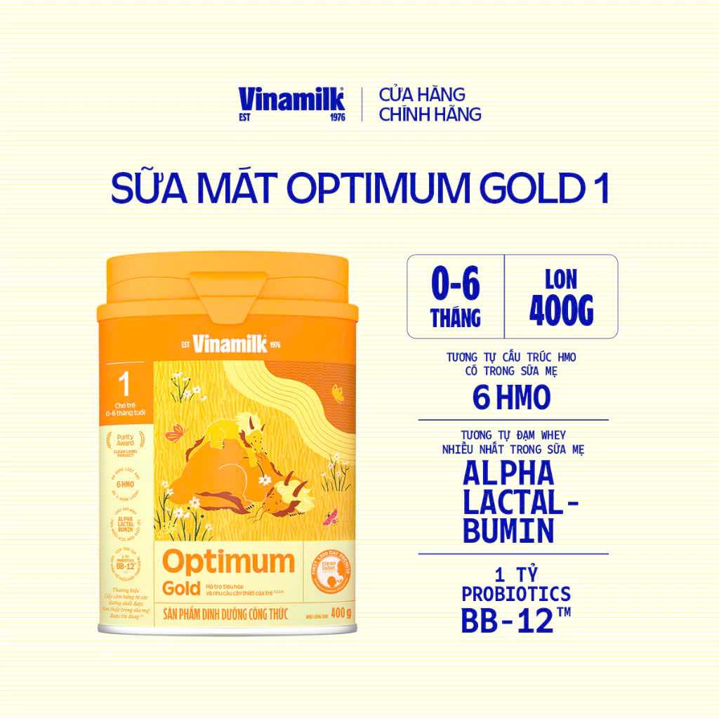 (HSD T8-2027) (Có Tích Điểm) Sữa Bột Optimum Gold 1 400g.