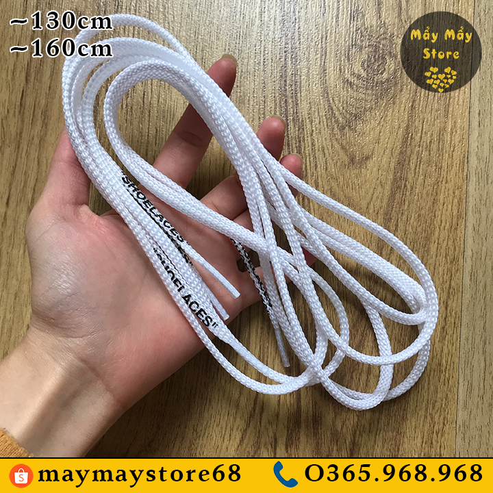 Dây Giày "SHOELACES" Màu Trắng ~1m3