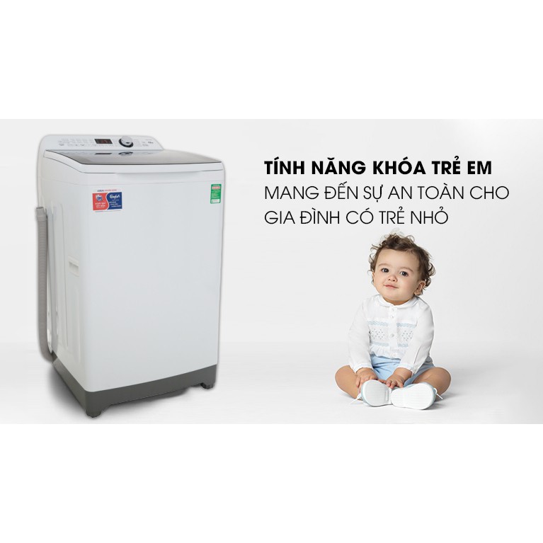 [TRẢ GÓP 0%] Máy giặt Aqua 10 Kg AQW-FR100ET W  (Giá áp dụng giao tại HN, HCM& các tỉnh liên hệ shop)