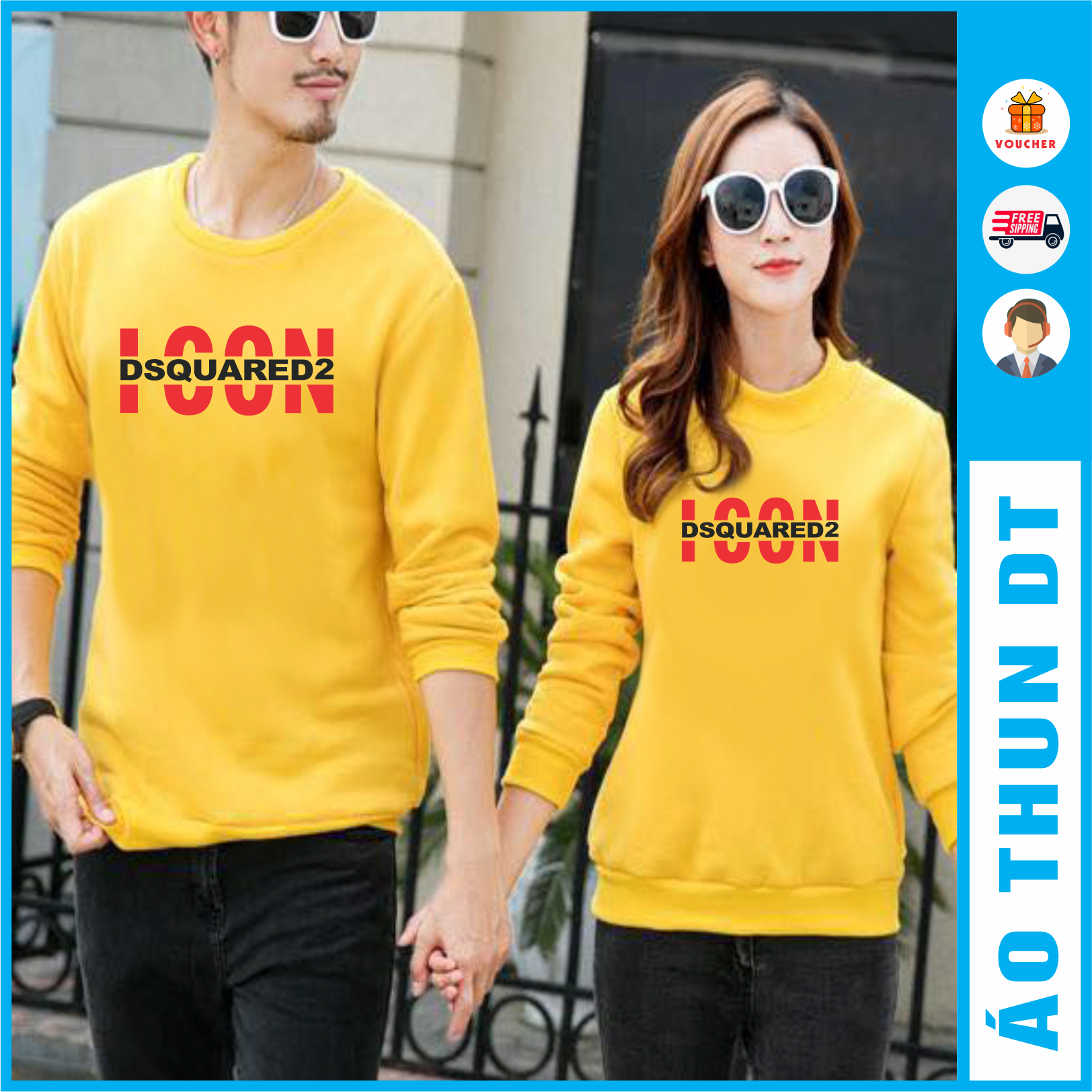 Áo thu đông màu vàng ICON