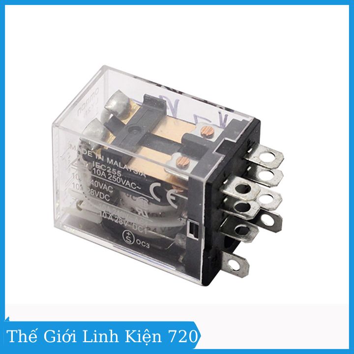 Relay Omron 24v 10a 8 Chân đóng ngắt mạch điện