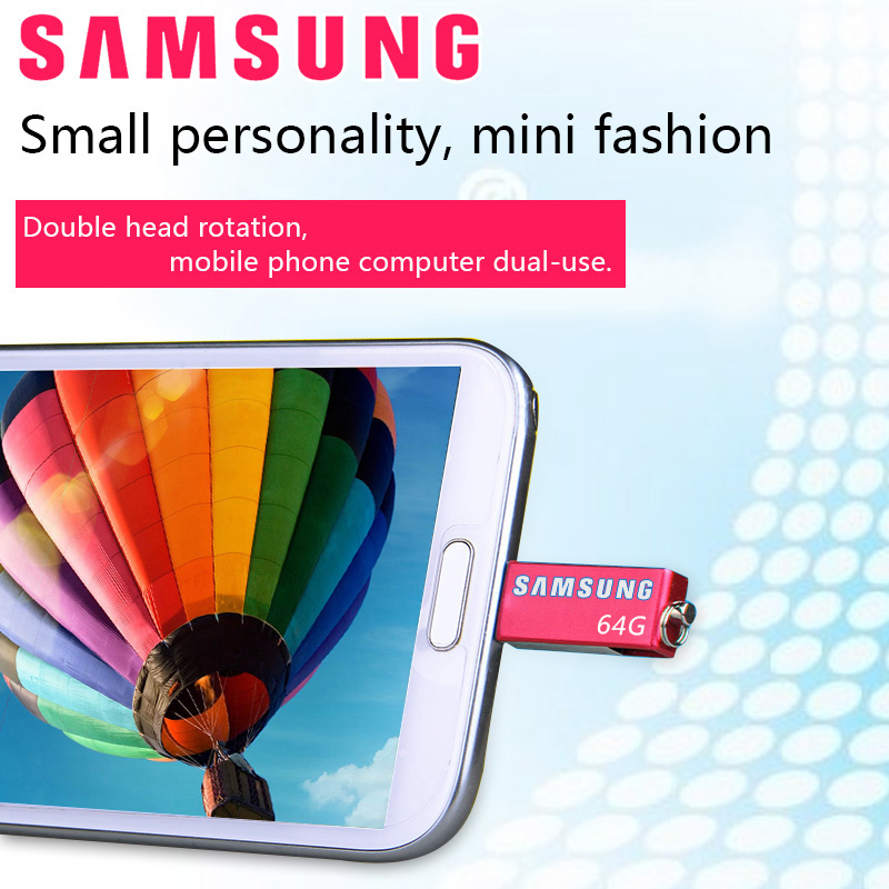 [Mua 1 tặng 1]Sản Phẩm Mới Ổ Đĩa Flash SAMSUNG USB OTG USB 3.0 Ổ Đĩa Bút Mini 64GB Micro USB Stick