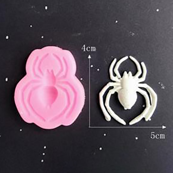 Khuôn silicon Con Nhện 9.3x6x2cm làm bánh rau câu 4D