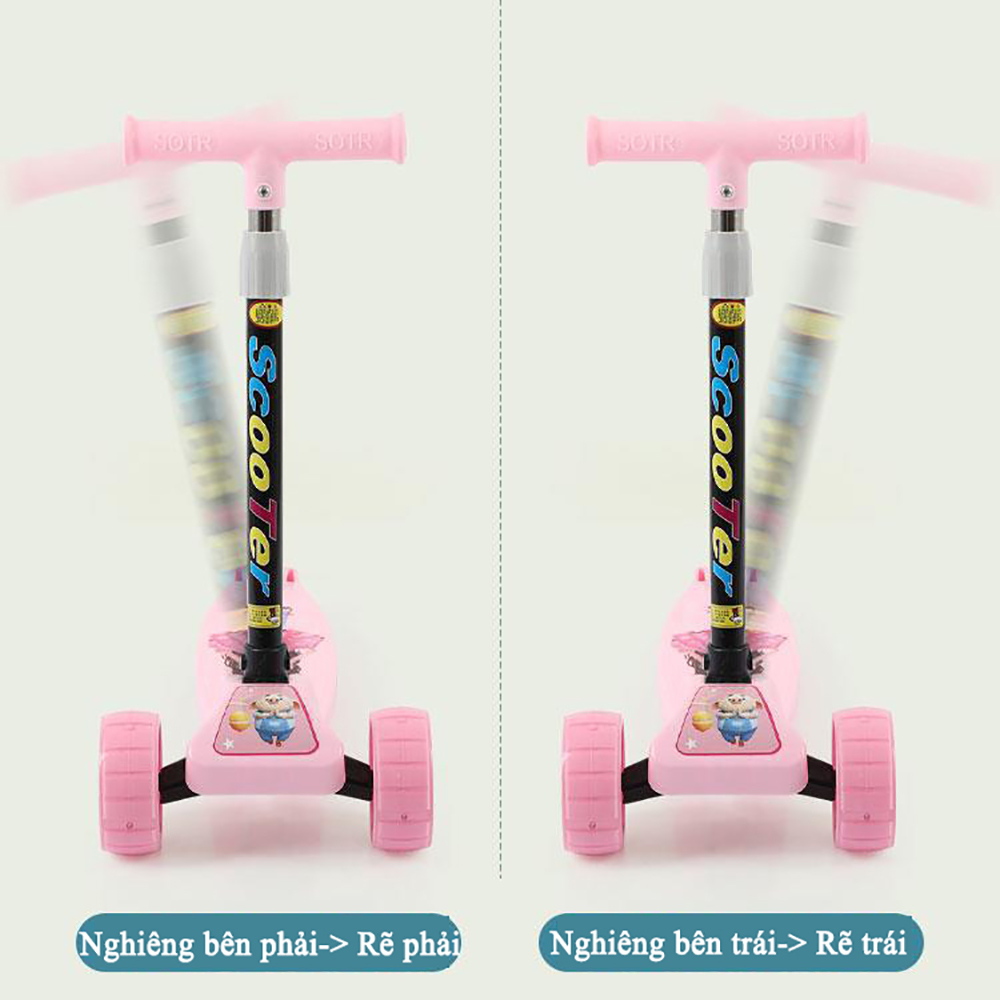 Xe trượt scooter cho bé có bánh xe phát sáng.