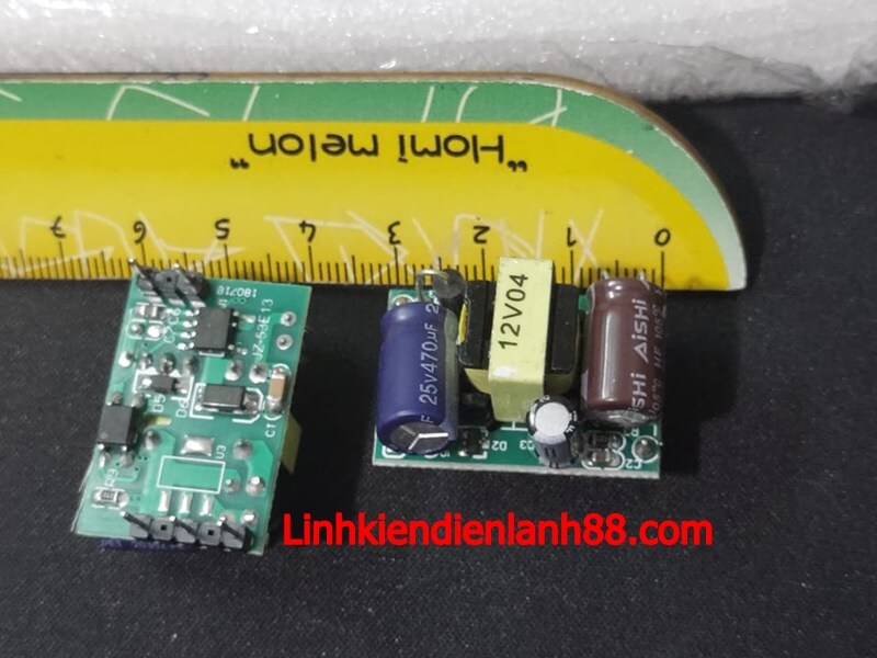 Module Nguồn Xung Mini 2*3cm Dáng Nằm 12V 400MA