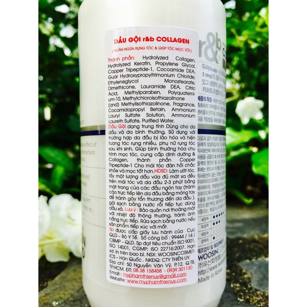 Dầu gội ngăn rụng tóc R&B Collagen Shampoo