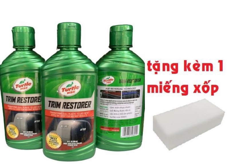 PHỤC HỒI NHỰA CON RÙA TRIM RESTORER TURTLE WAX 296ml