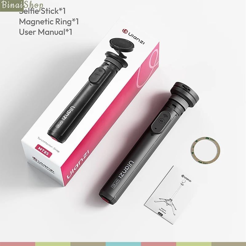 Ulanzi MT-85 – Tripod MagSafe 150cm, Auto Open, Xoay 360° Và Bluetooth Remote Thông Minh Cho Điện Thoại