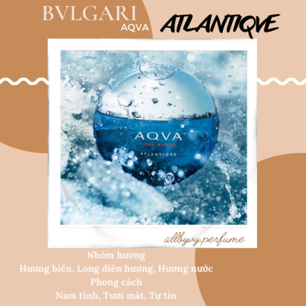 allbyvy | Mẫu thử nước hoa 10ml Bvlgari Aqva Pour Homme Atlantiqve