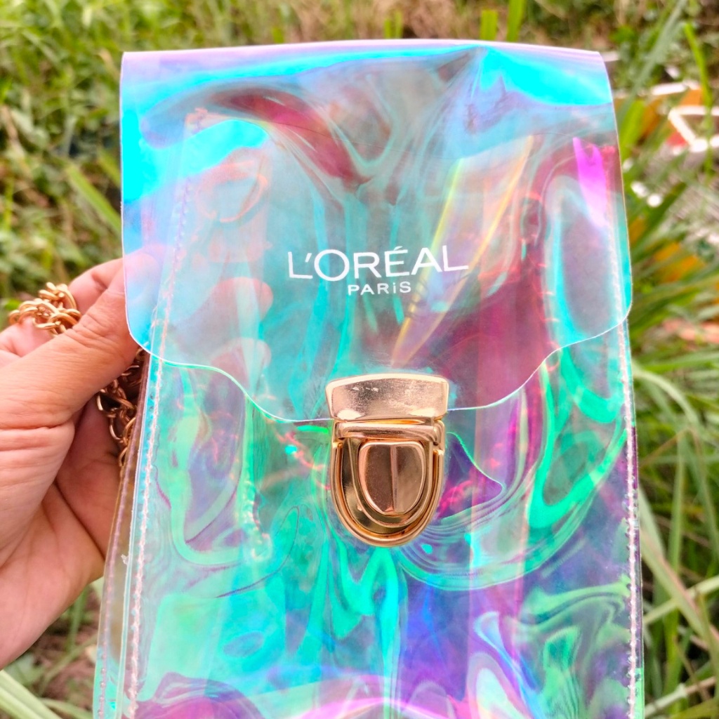Túi đeo chéo trong suốt Loreal