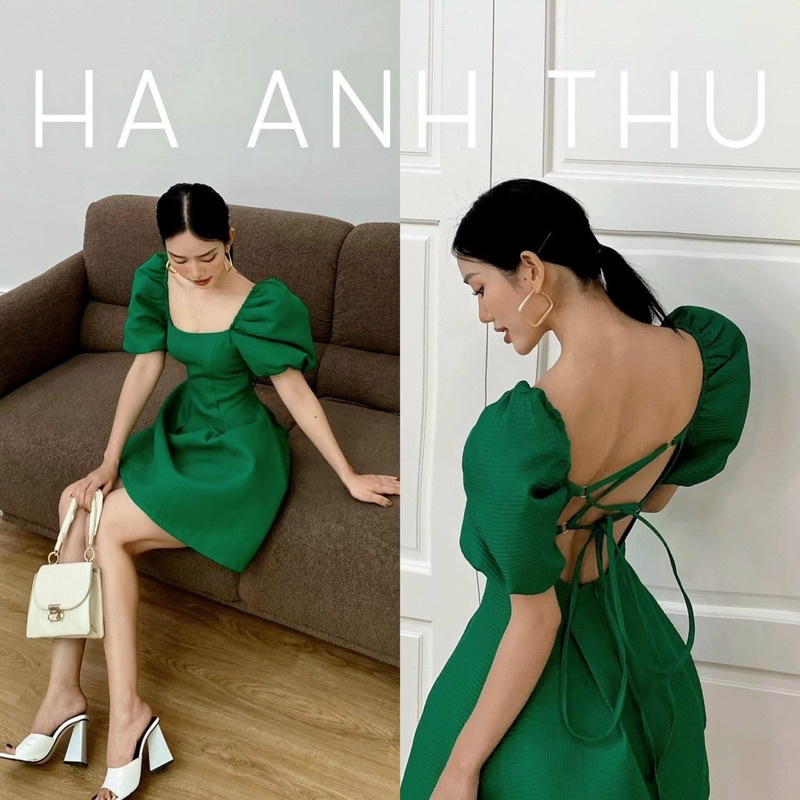 ĐẦM XỐP TAY PHỒNG ĐAN LƯNG