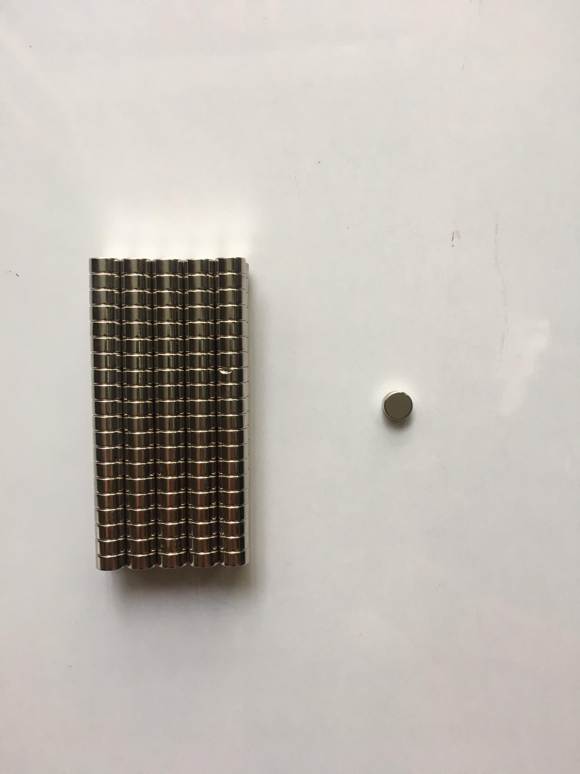 Nam châm ndfeb siêu mạnh ø 10x4mm - nam châm trắng