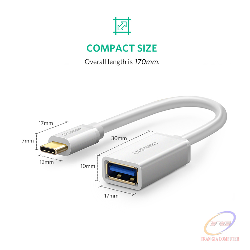 Cáp OTG USB Type C to USB 3.0 Ugreen 30702