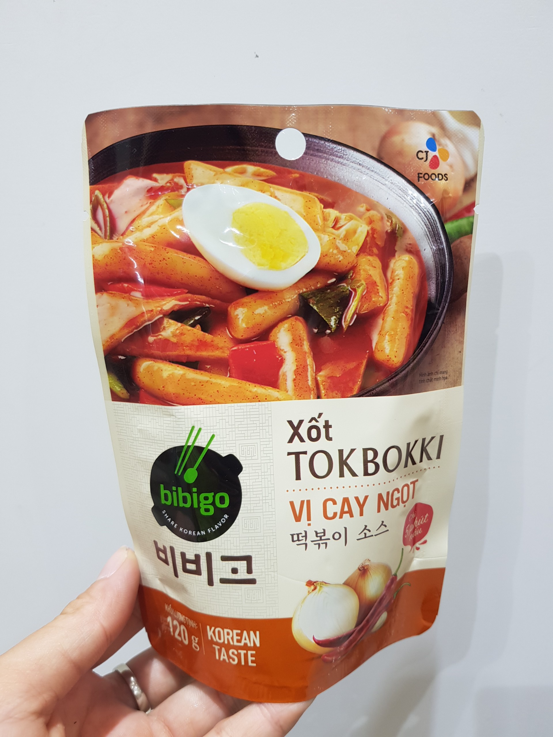 Sốt nấu Tokbokki bánh gạo Hàn Quốc vị cay ngọt 120g