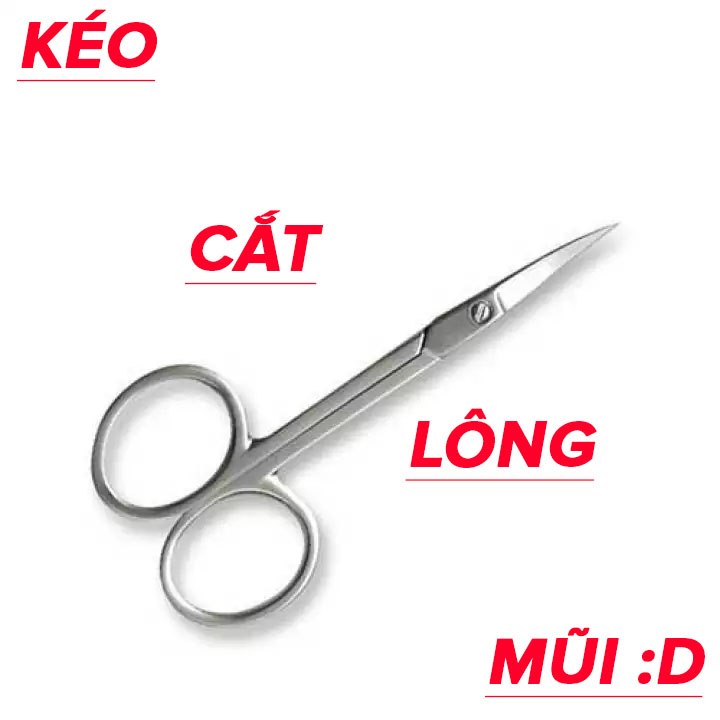 Kéo cắt lông mũi nhỏ xíu 10cm
