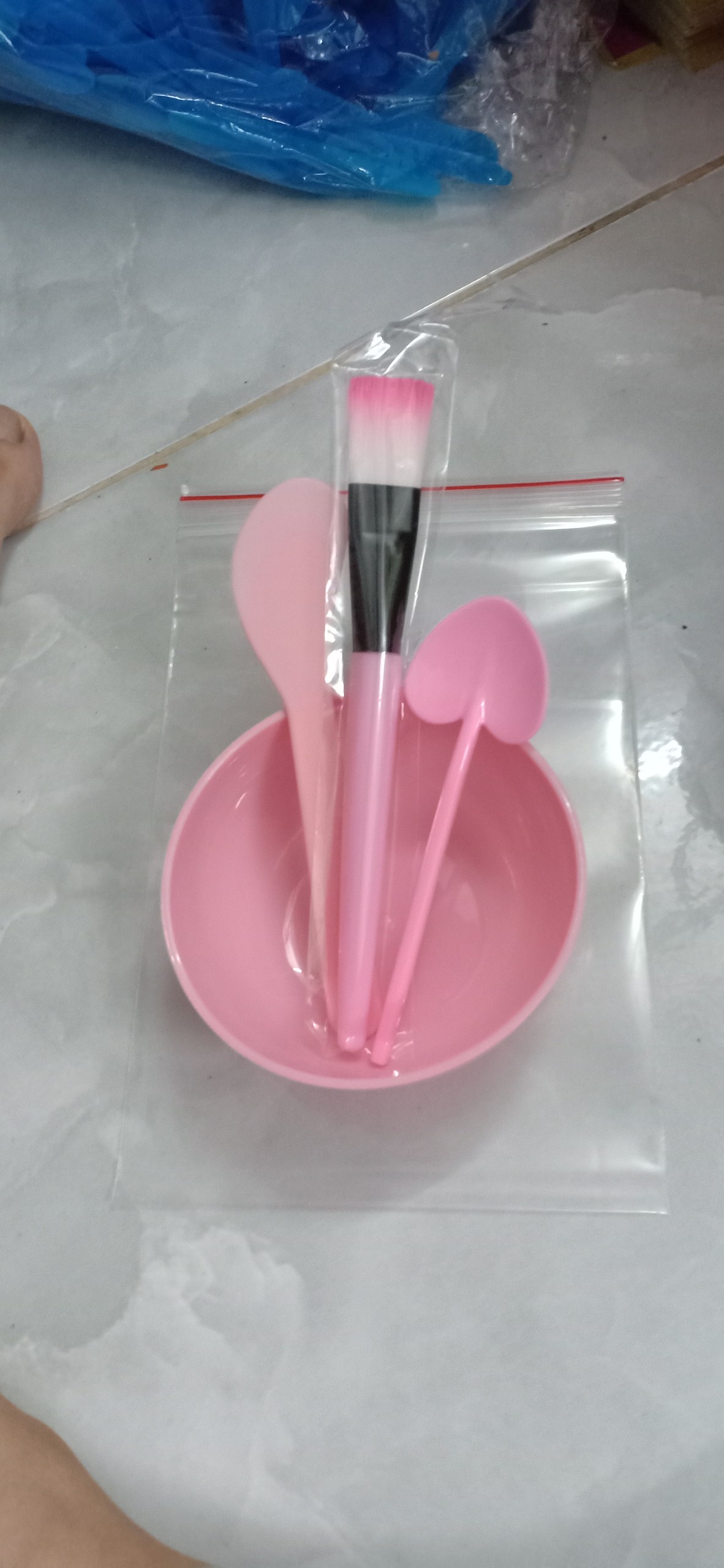 Bộ chén xẻng tim pha mặt nạ y hình