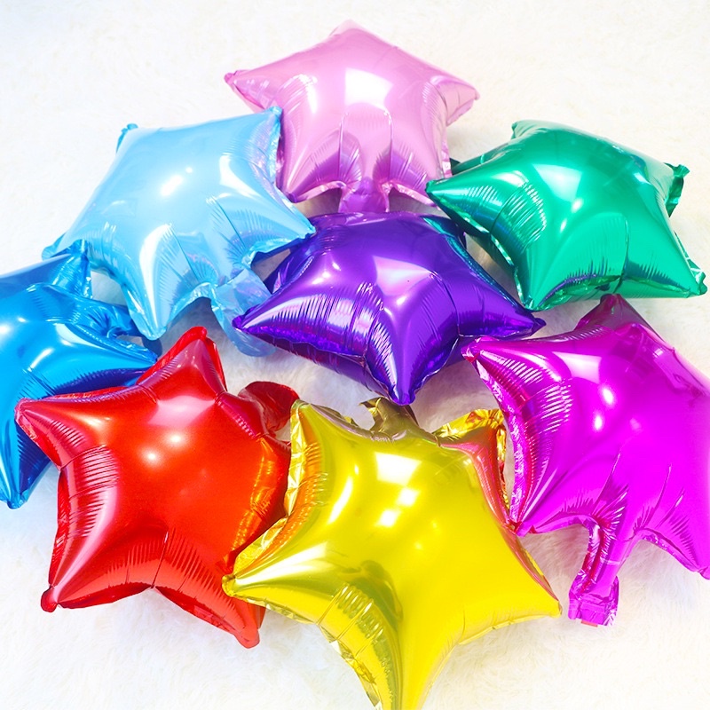 Bóng trang trí hình ngôi sao 5 cánh size 10inch/25cm