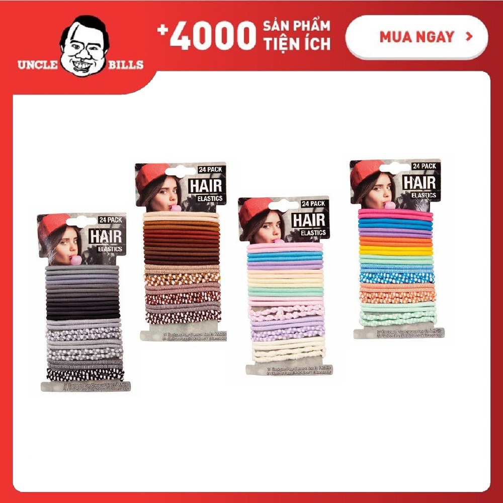 Thun buộc tóc Uncle Bills AH0021 (Nhiều màu)