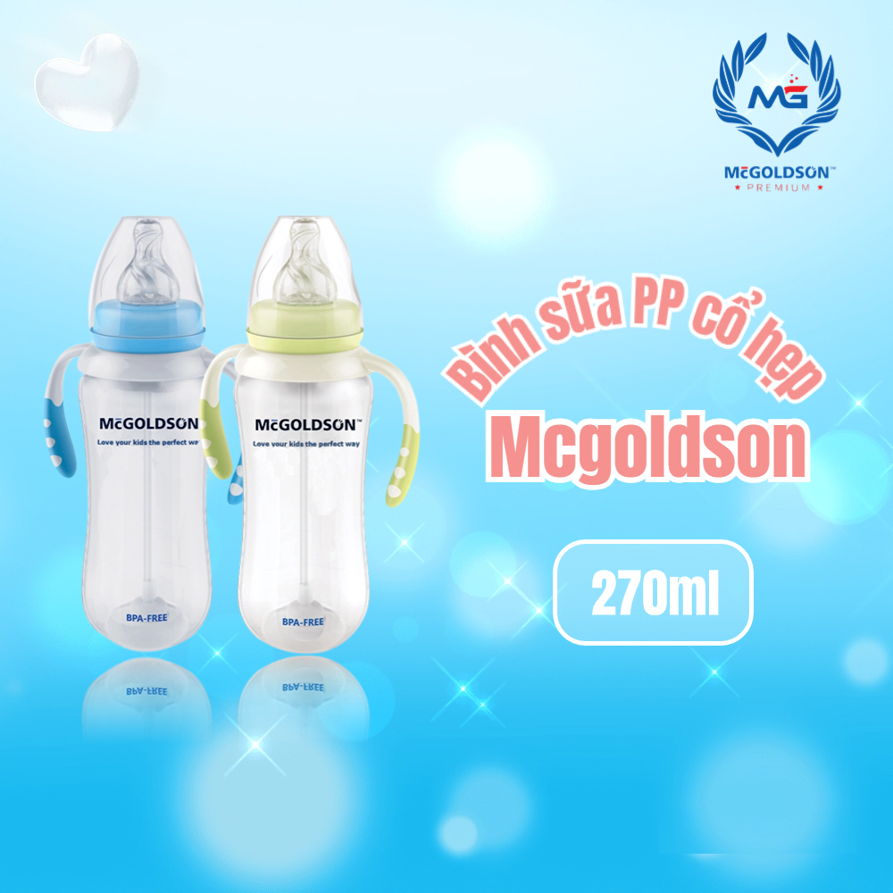 [HCM]Bình sữa PP cổ hẹp McGOLDSON 270ml