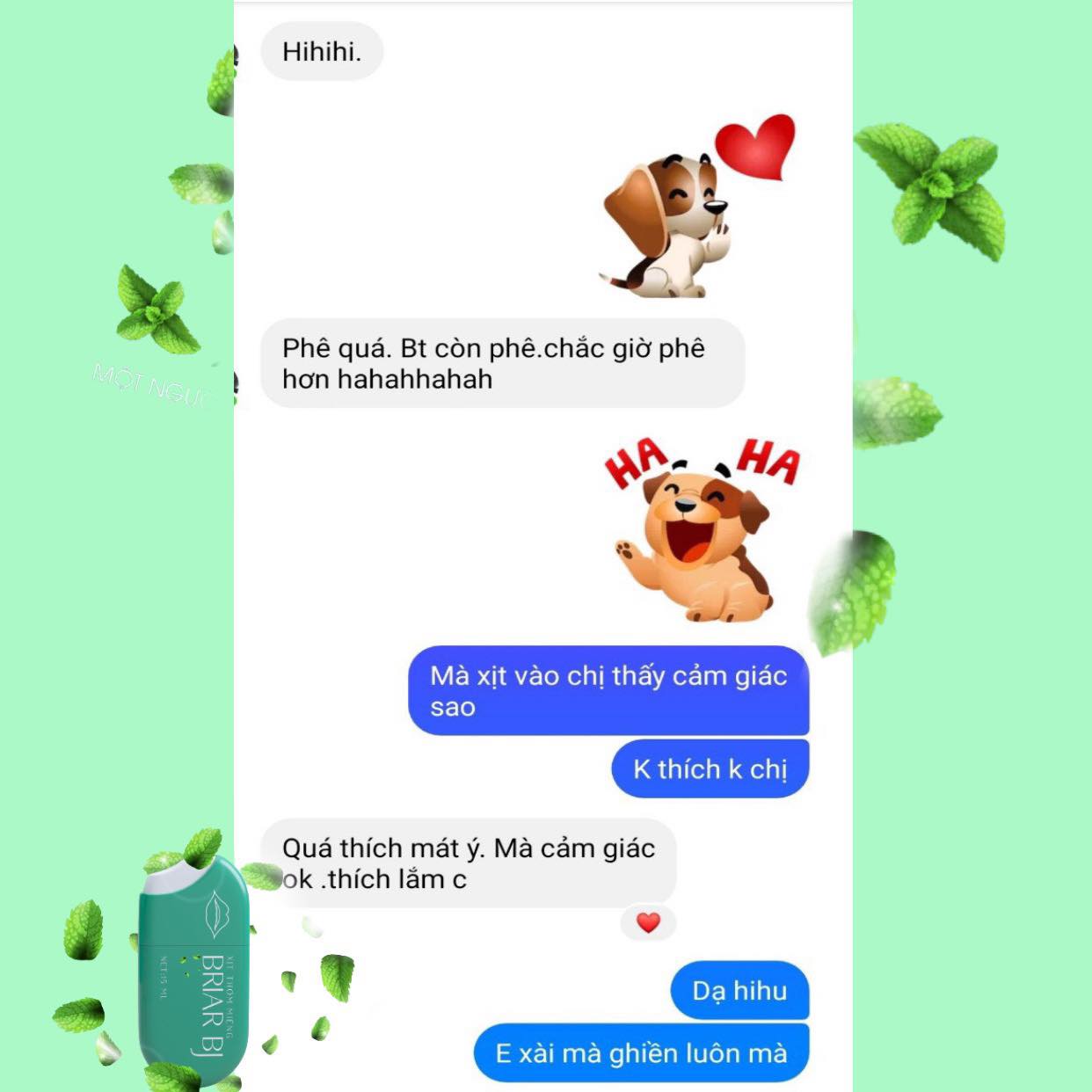 [siêu phẩm phòng the] Xịt thơm miệng Briar thơm mát tự tin gần ngau hơn ( Che tên sản phẩm khi giao)