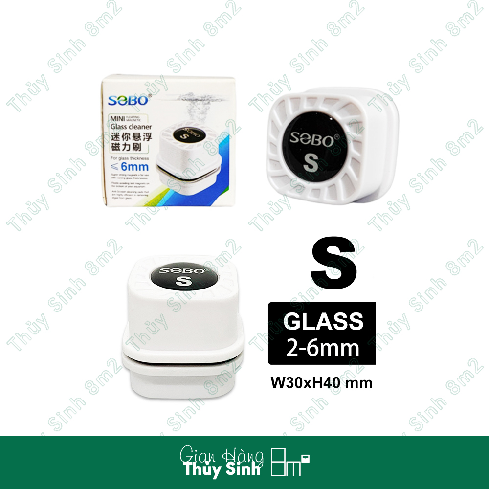 Nam châm mini sobo vệ sinh kính hồ cá, thủy sinh | phụ kiện chăm sóc hồ | 8m2
