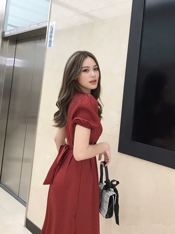 [HCM]Đầm nữ dể thương thắt nơ DO08 Ngoc Ngoc Store