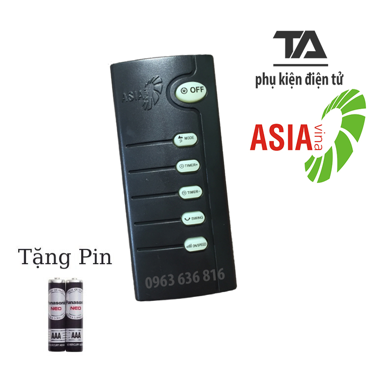 Điều khiển quạt Asia - CHÍNH HÃNG