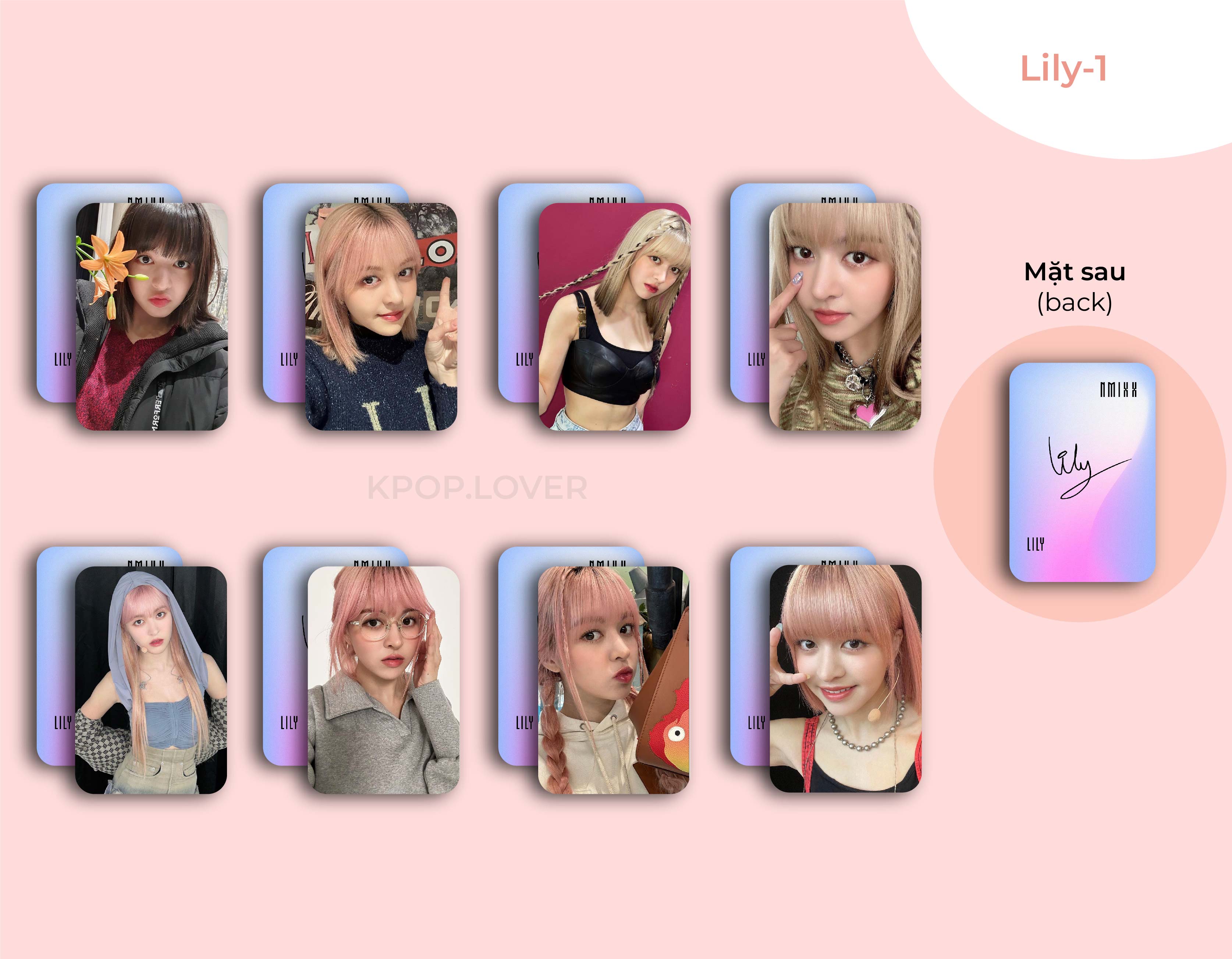 SET 8 CARD BO GÓC NMIXX - đủ thành viên