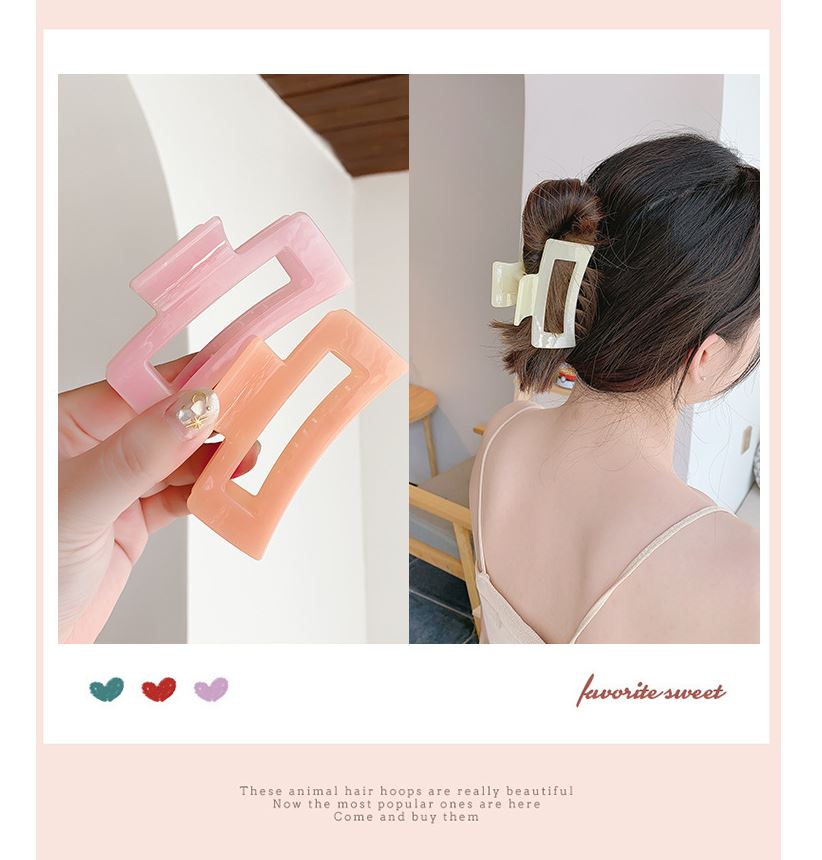 Kẹp Tóc Càng Cua Màu Trơn Thanh Lịch Cho Nữ C55