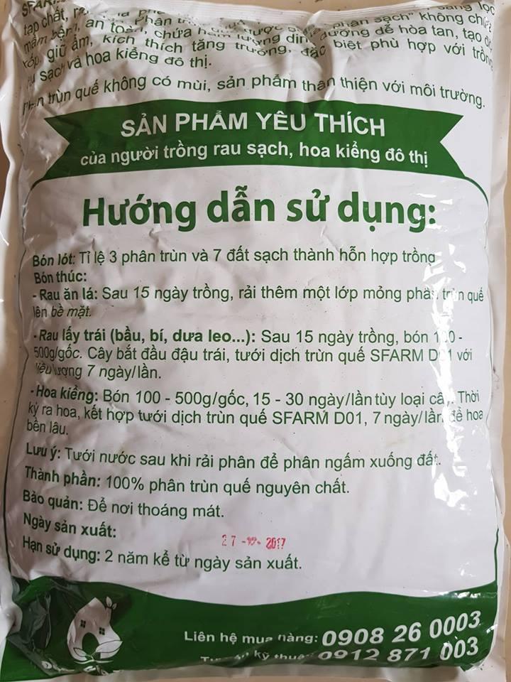 phân trùn quế Đặng Gia Trang 2kg