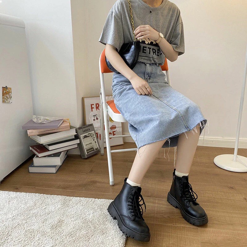 Giày Bốt nữ / boot nữ cao cổ ulzzang mới 2022 siêu hot