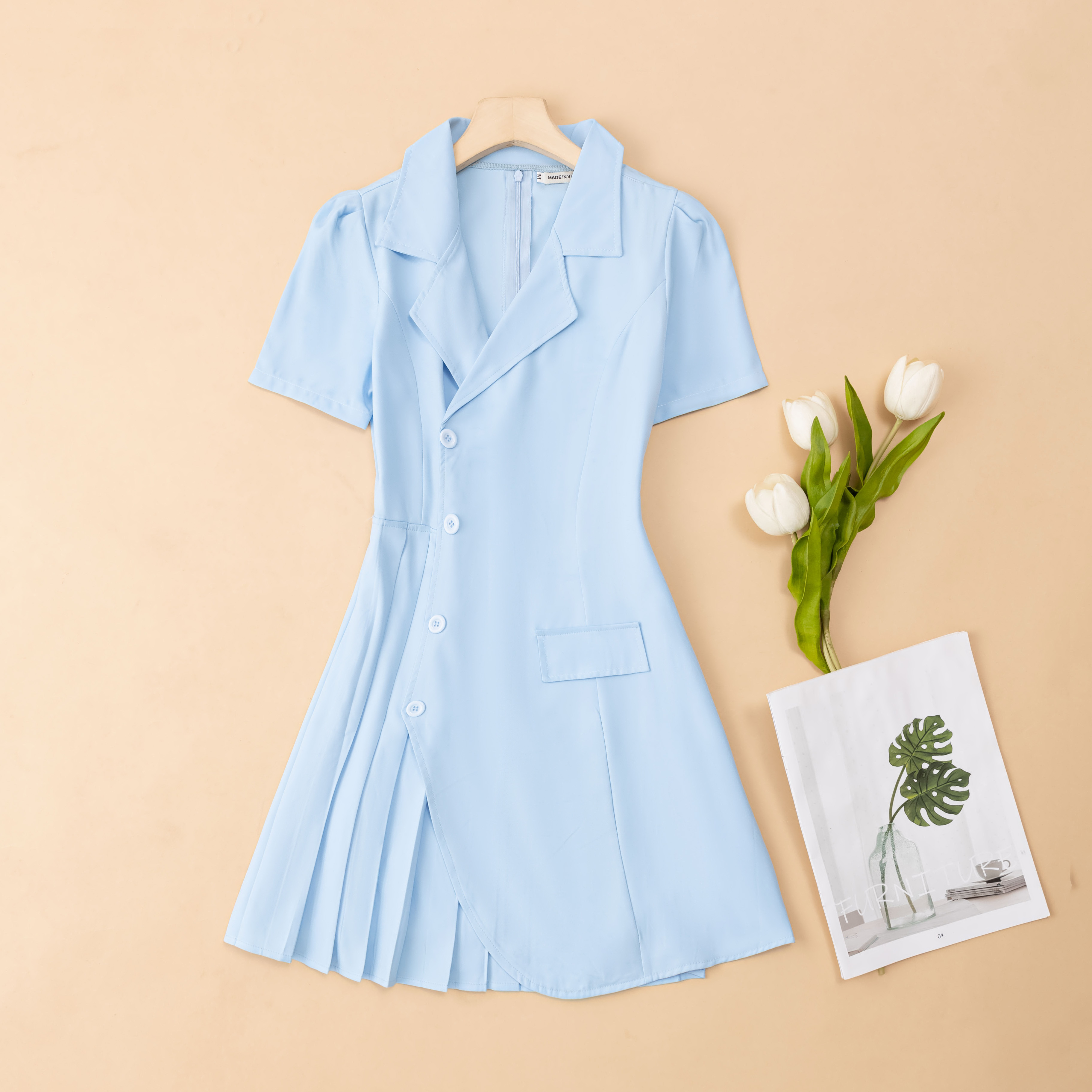 ĐẦM VEST 3 MÀU PHONG CÁCH HÀN QUỐC