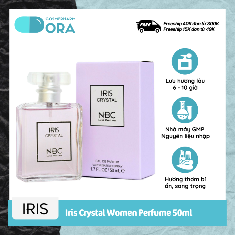 [HCM]Nước hoa nữ Cao cấp Iris Crystal 50ml (Mauve)