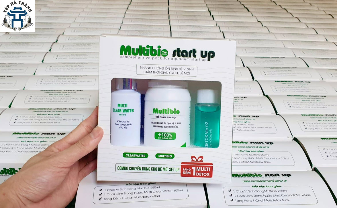 Bộ vi sinh multibio star up - bộ combo khởi tạo cho bể cá cảnh, bể thủy sinh