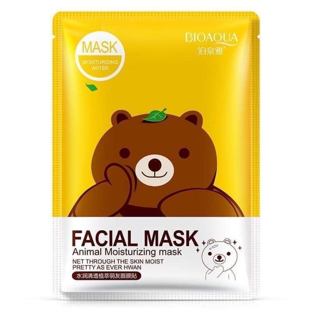 [HCM]Combo 5 Miếng Mặt Nạ Gấu Thỏ Vịt Bioaqua