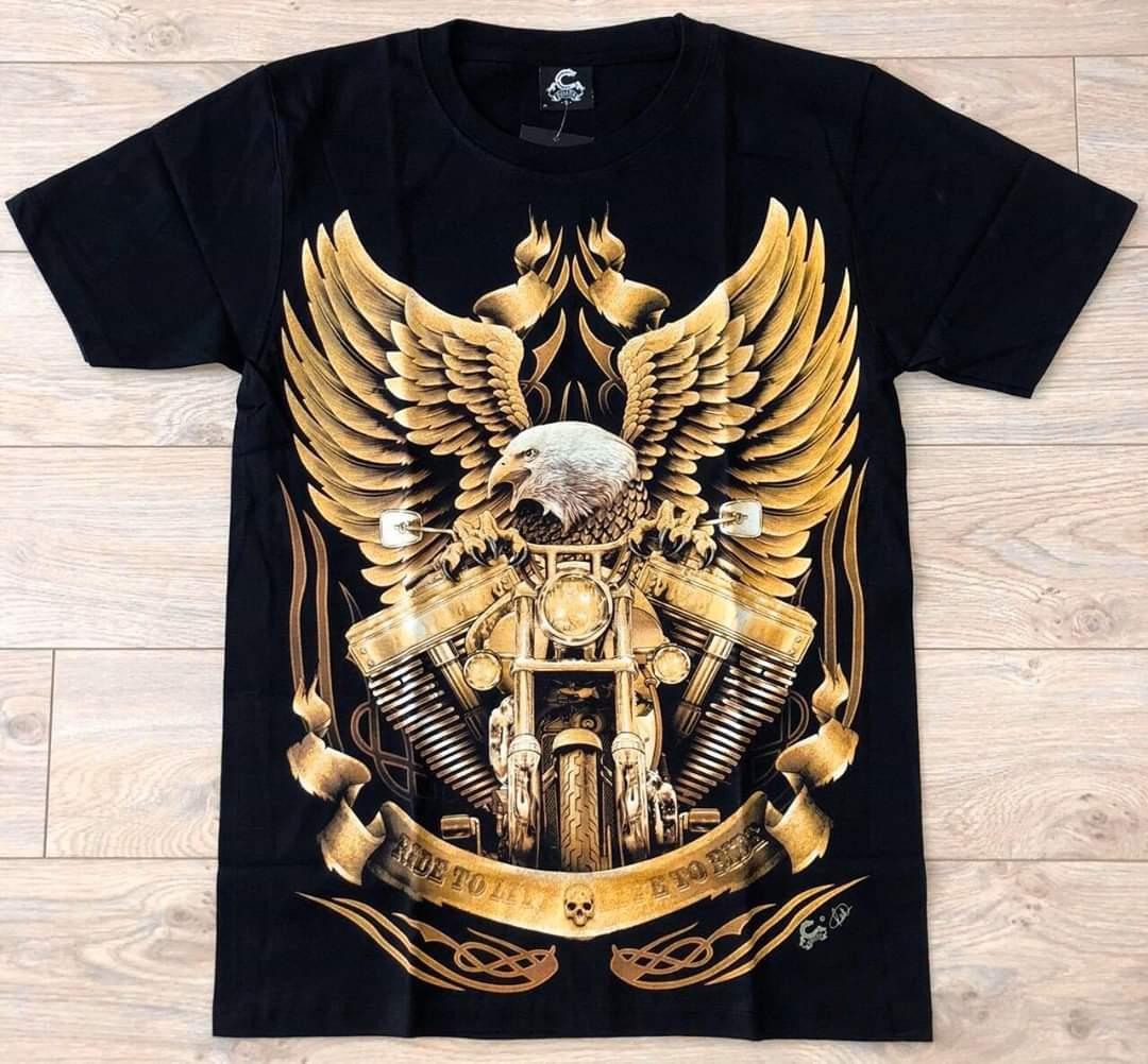 [HCM]Áo thun nam 3D in hình Đại Bàng Vàng mã DBLXV01 sắc nét không phai màu không dính giặt vải dày mịn mát